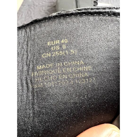 H&M Womens Chunky Lace up Leather Boots Grunge Goth Whimsygoth SZ 9: NWT/No Box - Picture 8 of 8